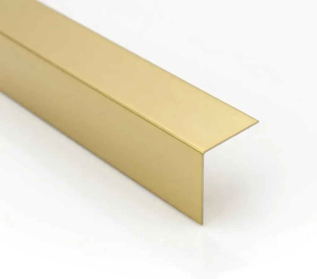 [1052] Aluminium L channel gold 2950mm - 1052