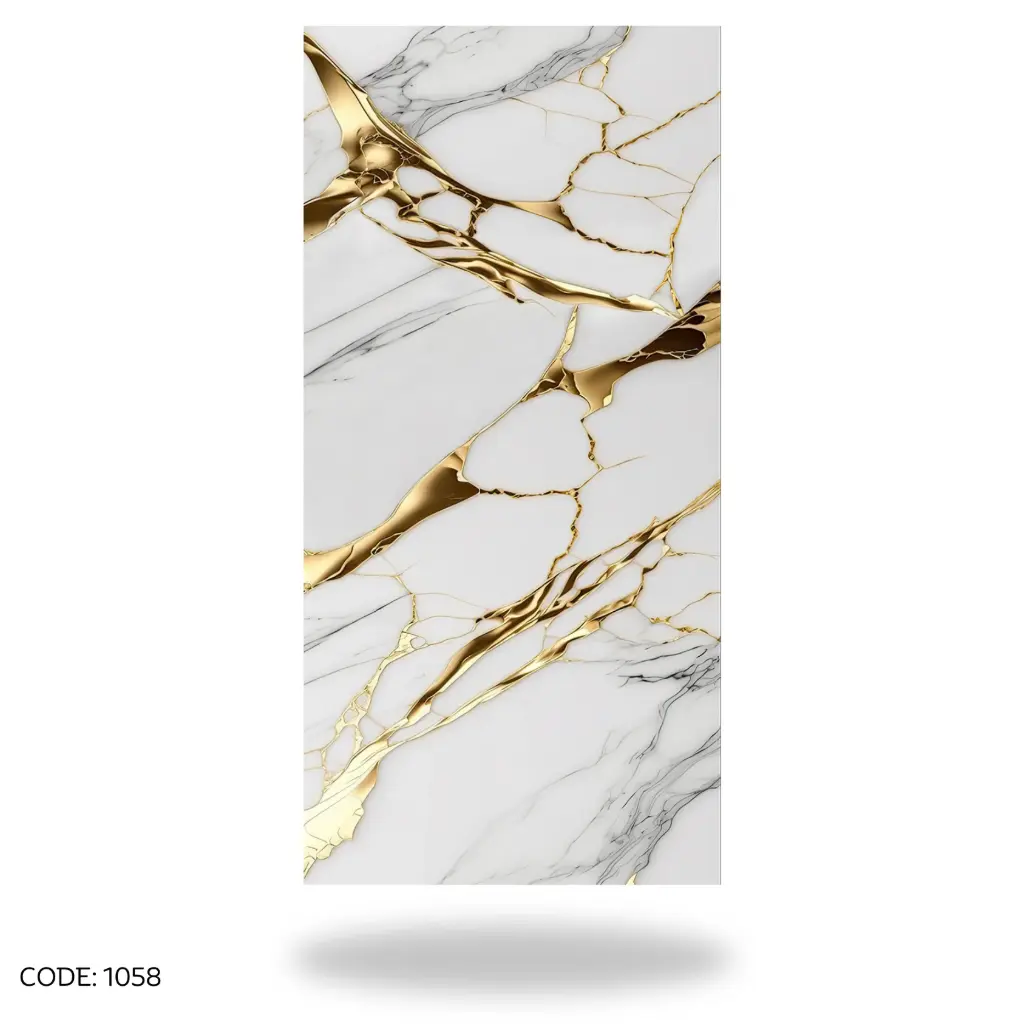 [1058] UV Marble Sheet 1220x2800mm 4ftx9ft 3mm - 1058