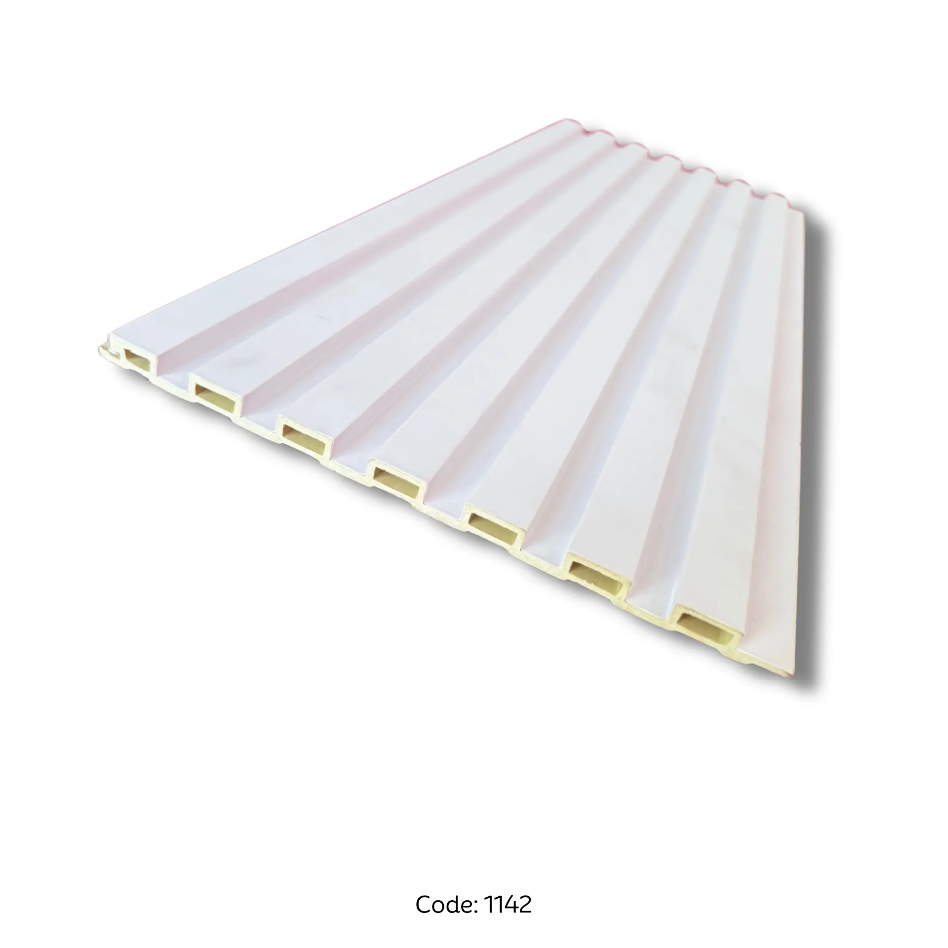 [1142] WPC Wall Panel 200x10x2900mm - 1142 White