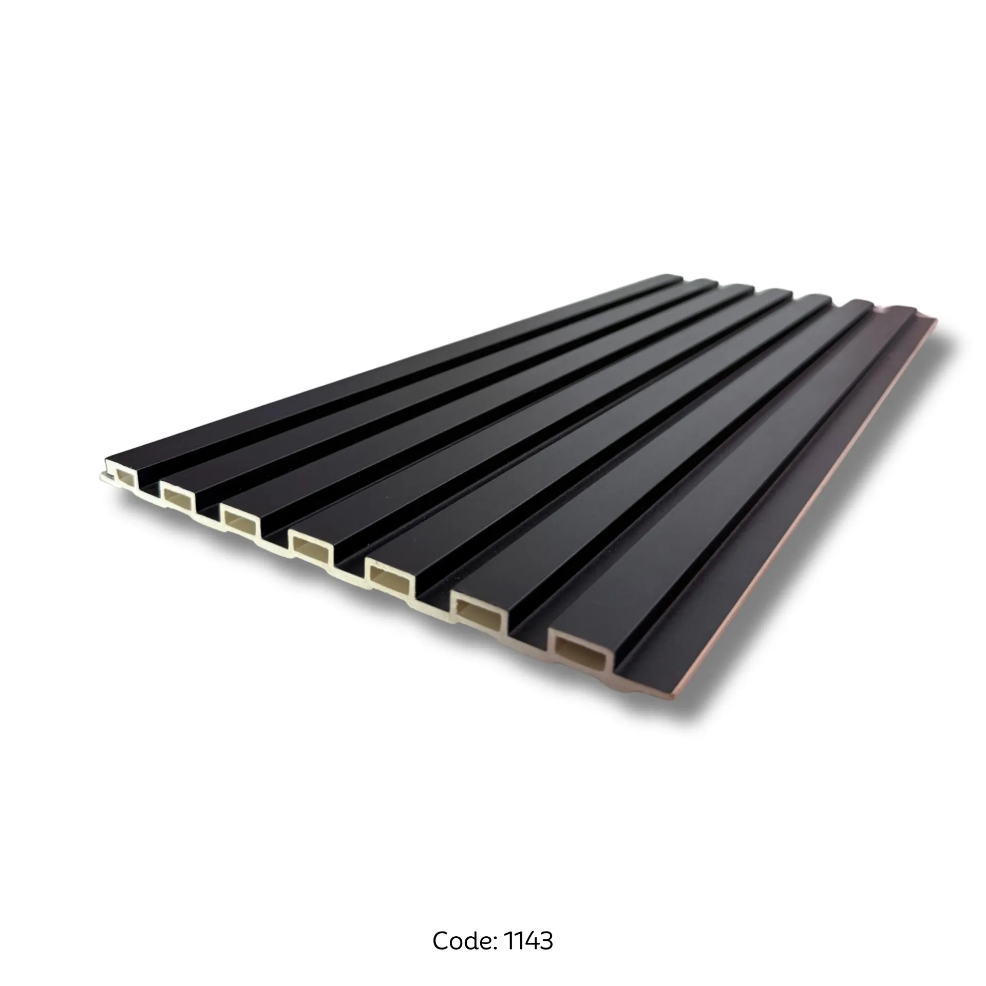 [1143] WPC Wall Panel 200x10x2900mm Black - 1143