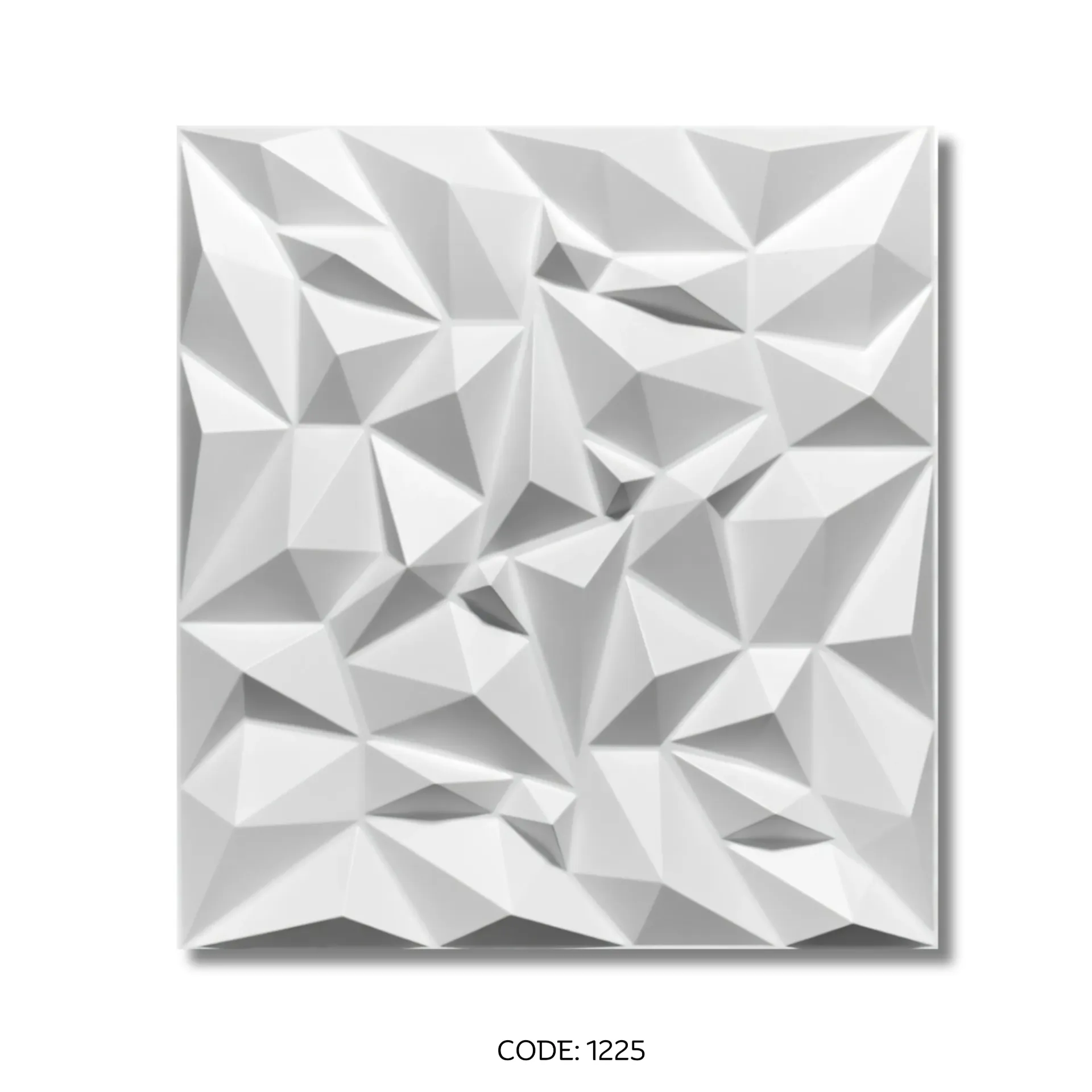 PVC 3D Panel D101 500x500mm White
