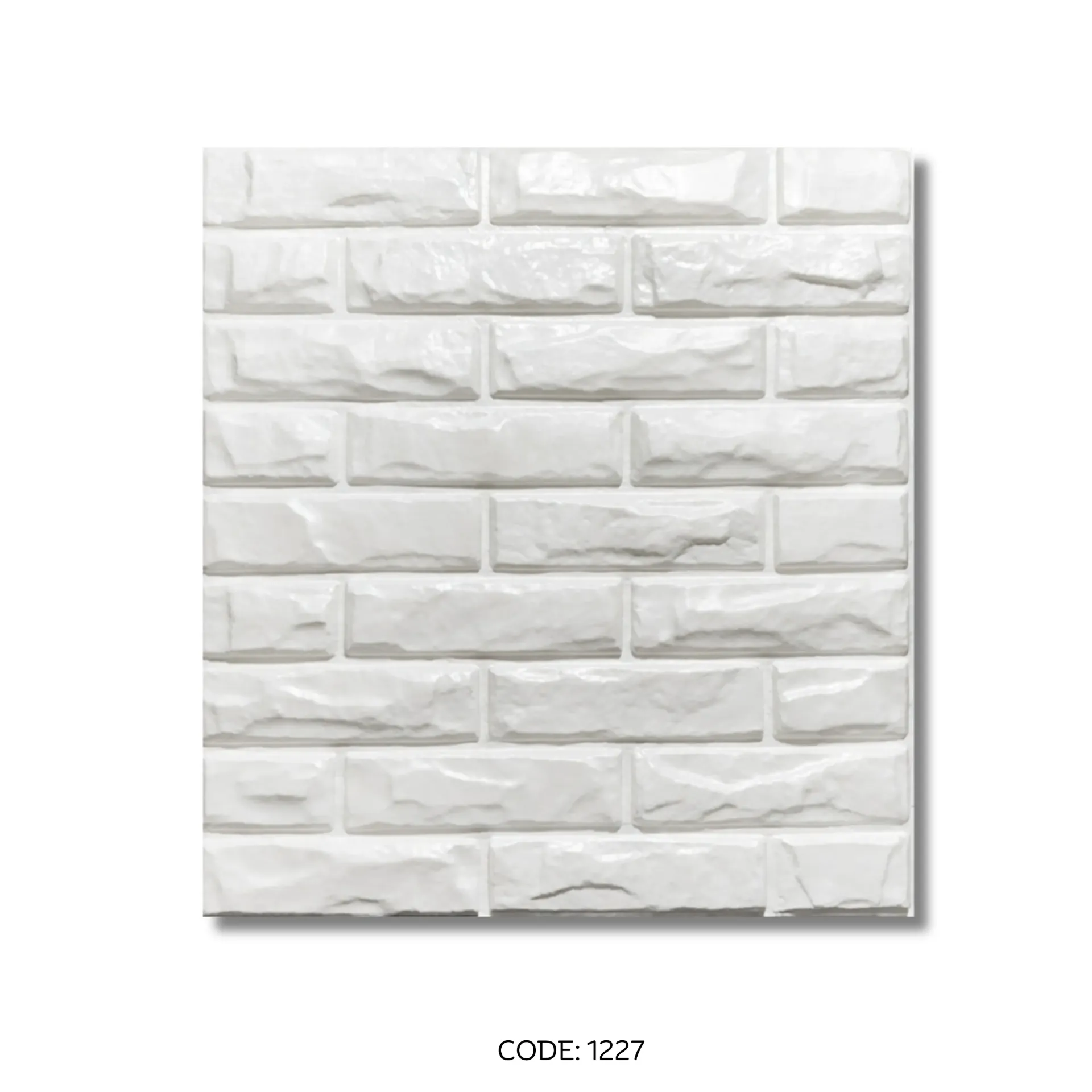 [1227] PVC 3D Panel D100 500x500mm White