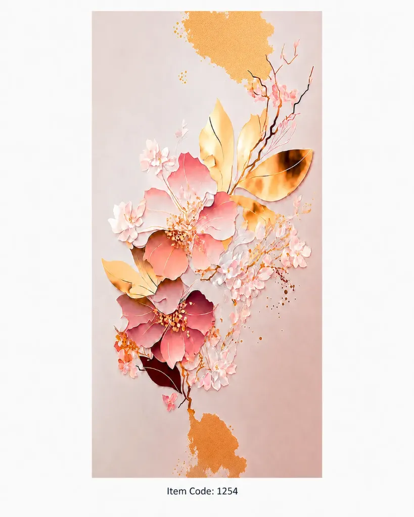 PVC UV Marble sheet 5D 1220x2900mm (4ftx9ft) 3mm - 1254