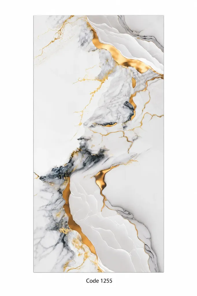 PVC UV Marble sheet 1220x2900mm (4ftx9ft) 3mm - 1255