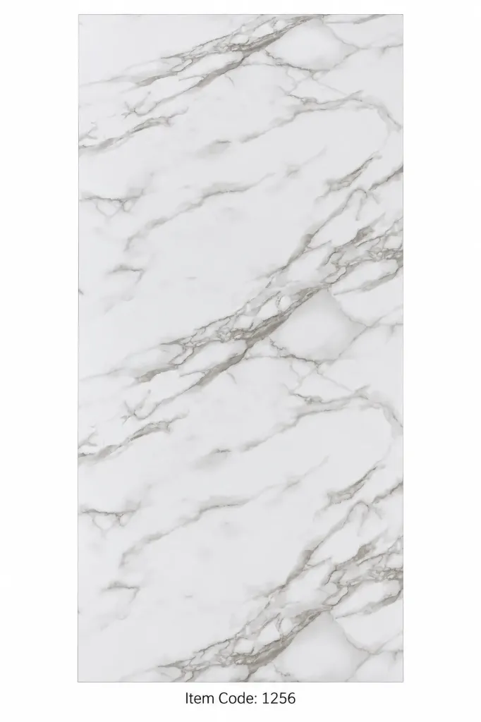 PVC UV Marble sheet Matt 1220x2900mm (4ftx9ft) 3mm - 1256
