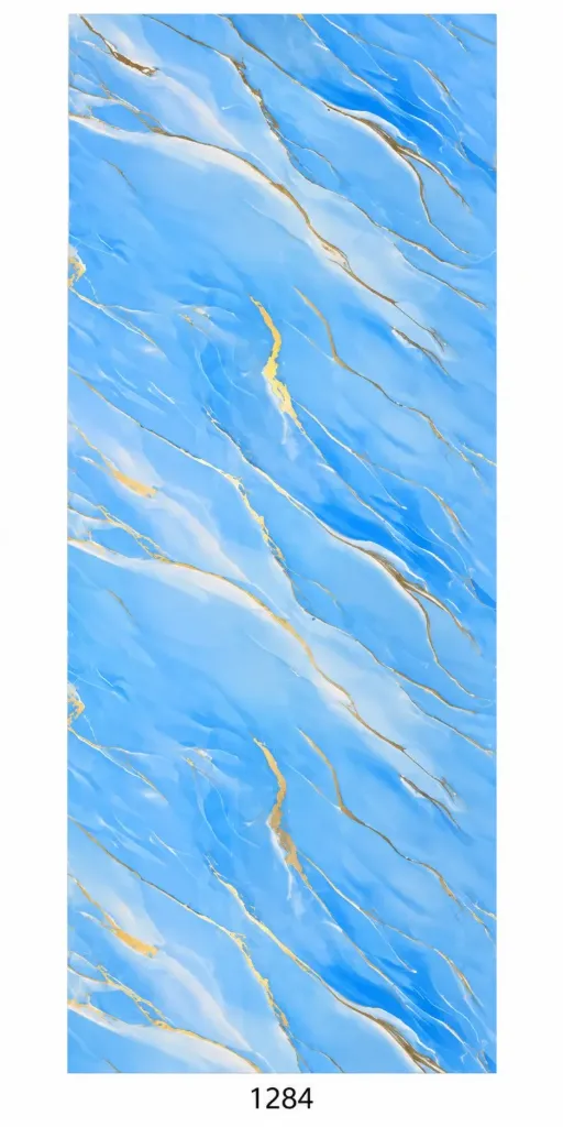 [1284] UV Marble sheet 1220x2900mm MT9039-1-G (4ftx9.8ft) 3mm - 1284