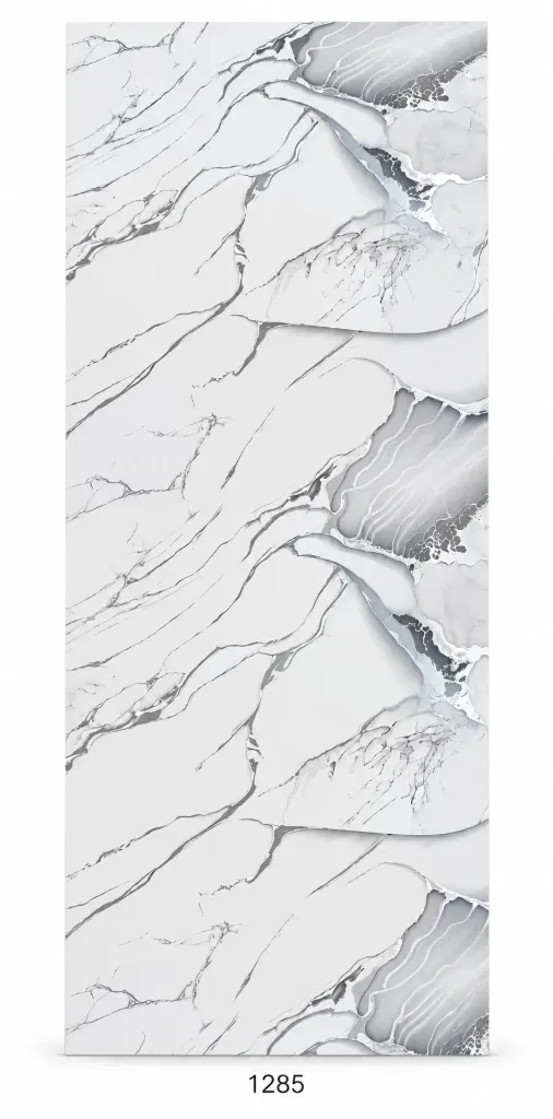 [1285] UV Marble sheet 1220x2900mm MT9055-1-Y (4ftx9.8ft) 3mm - 1285