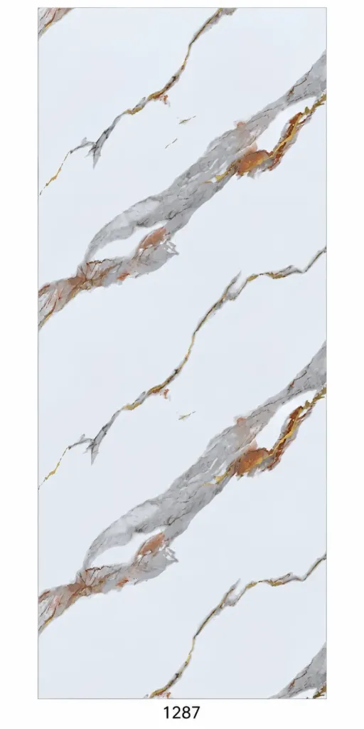 [1287] UV Marble sheet 1220x2900mm MT9099-G (4ftx9.8ft) 3mm - 1287