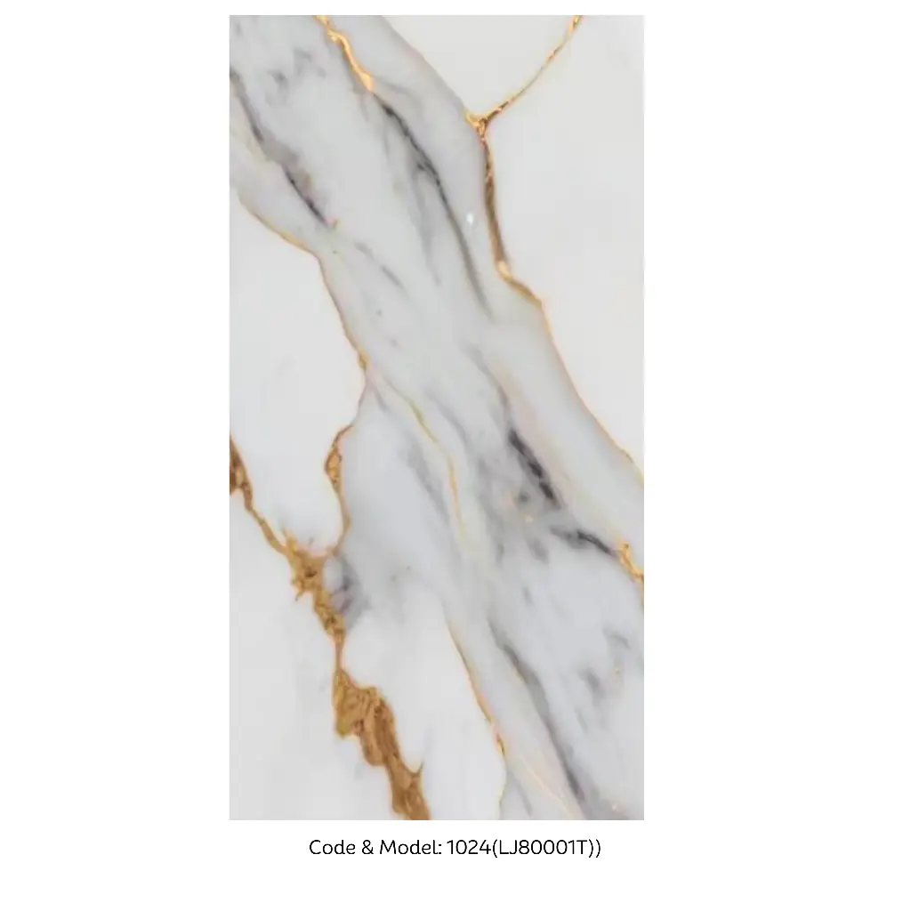 [1024] Pvc UV Marble sheet 1220x2800mm (4ftx9ft) 3mm - 1024