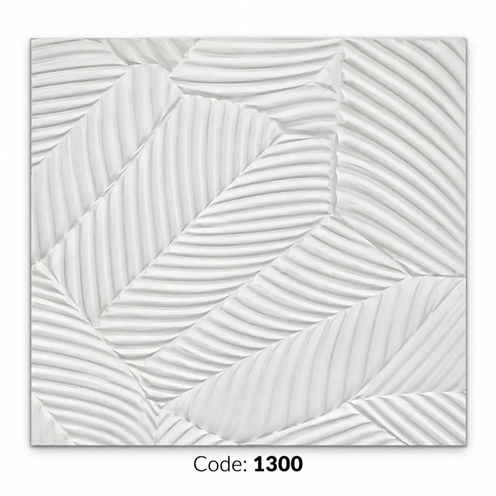 Flexible Soft Stone 600x2900mm White WP-9030-1   Plantain Leaf