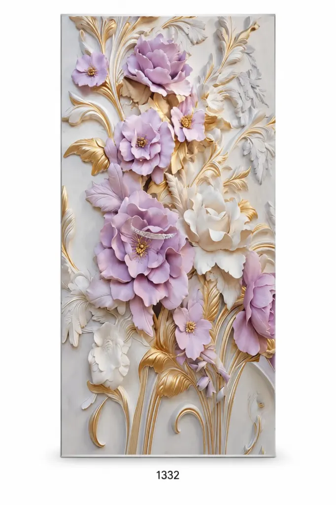 PVC UV Marble sheet 5D 1220x2800mm (4ftx9ft) 3mm - F1093 - 1332
