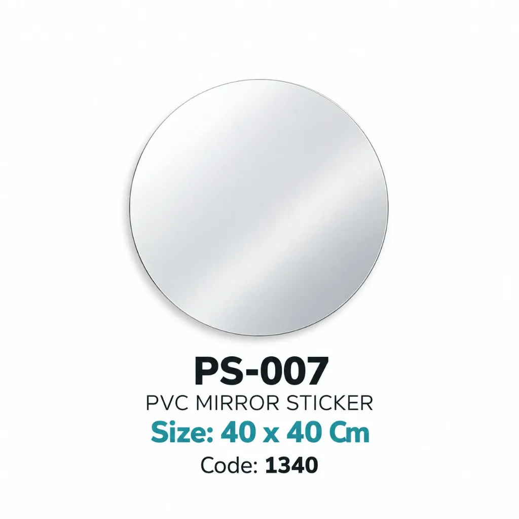 PVC Mirror Sticker Round PS-007 40x40cm
