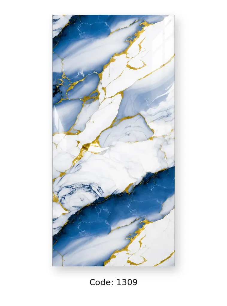 PVC UV Marble sheet Gloss 1220x2900mm (4ftx9.5ft) 3mm - 1309